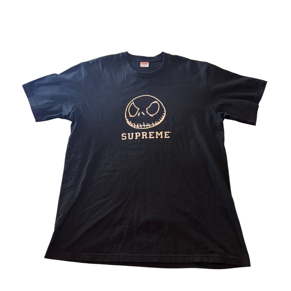 Supreme Jack Skellington Graphic T-Shirt Black Size L Made In Usa